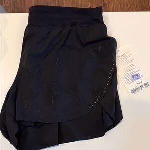 Lululemon Fast and Free HR 3” Crinkle Black Shorts